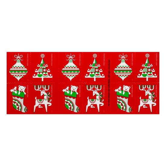 2020 US Christmas Holiday Delights Forever Postage Stamps