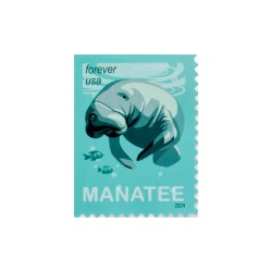 2024 US New Save Manatees First Class Forever Postage Stamp