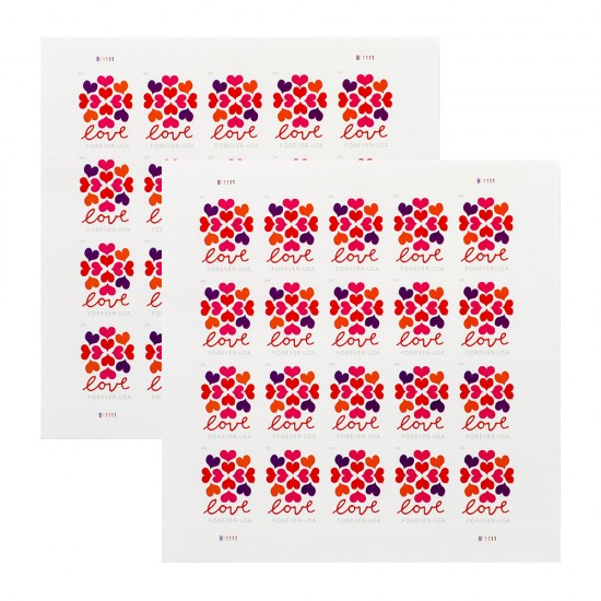 2019 US Heart Blossom Forever First-Class Postage Stamps Wedding