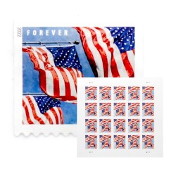 Panes U.S. Flags 2022 Forever Stamps